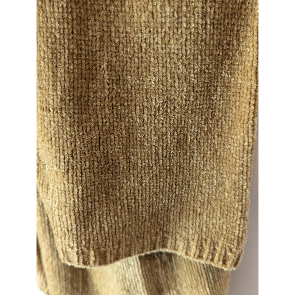 Denim&Co XL Mustard Brown Sweater Cardigan Hooded Embroidered NWT Cottagecore - Picture 7 of 14